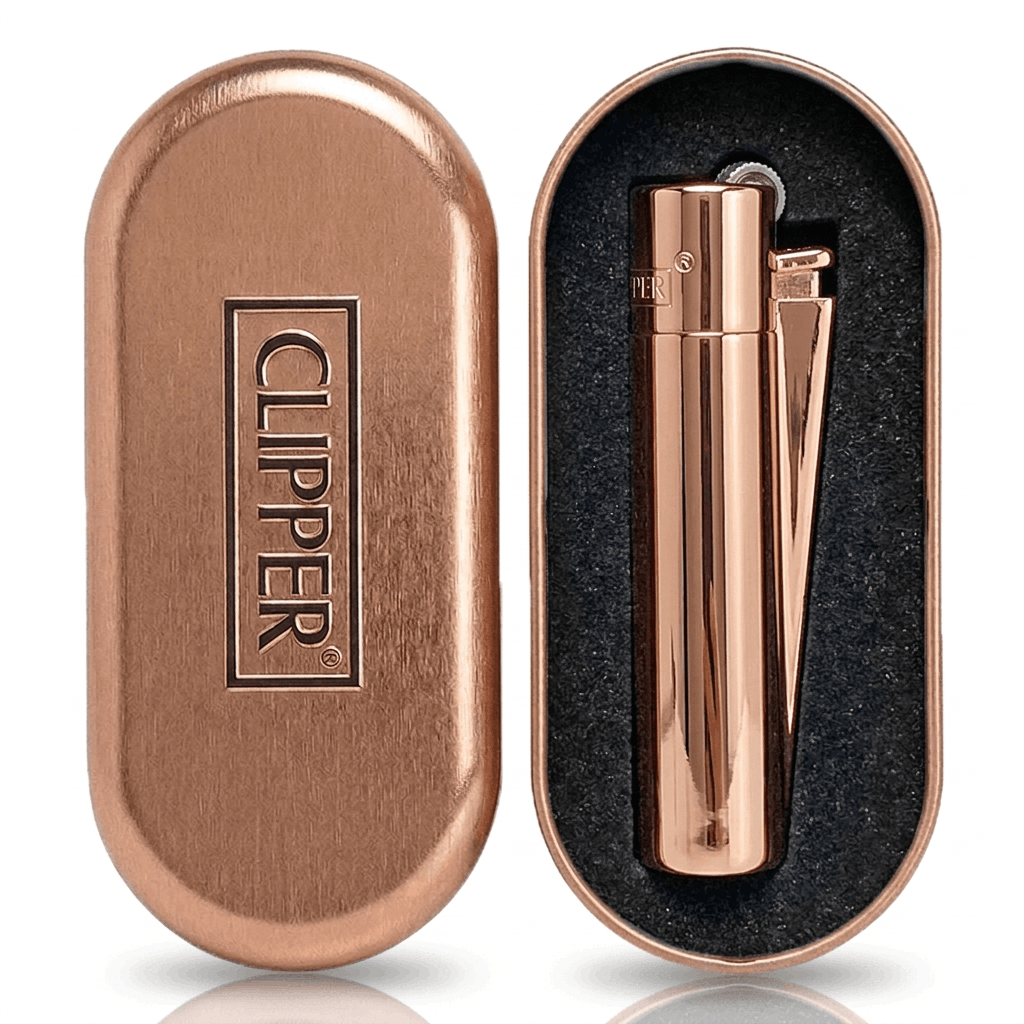 Clipper Large Metal ROSE GOLD with giftbox 